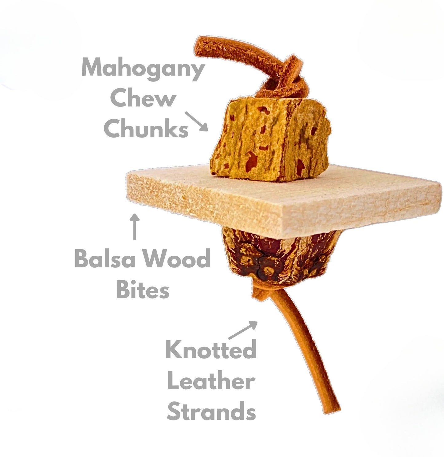 Balsa & Bark Chew Foot Toys (3pk) image 2