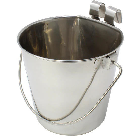 Stainless Steel Flat Sided Hook Bucket image 2