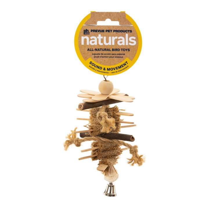 Prevue Pet Products naturals all-natural bird toy on a white background