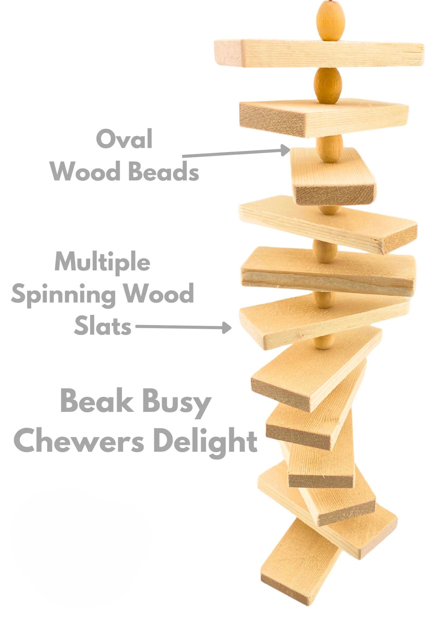 Natural Slat Chewer Toy image 1