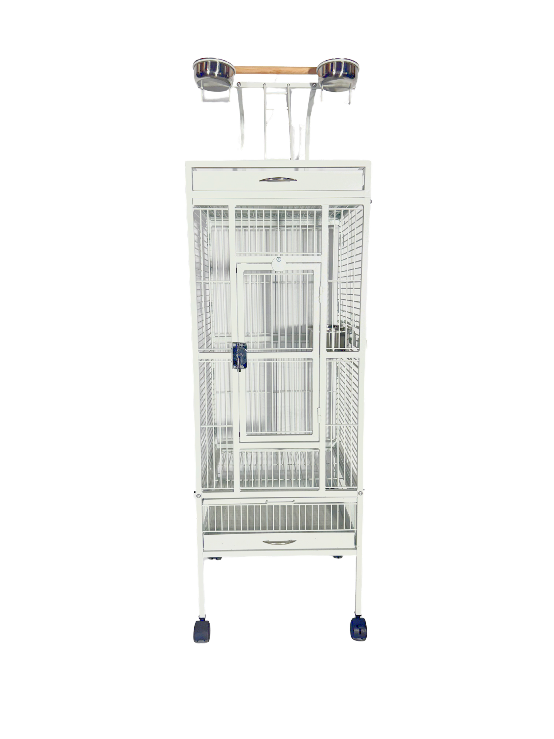Medium Parrot Play Top Cage White image 0