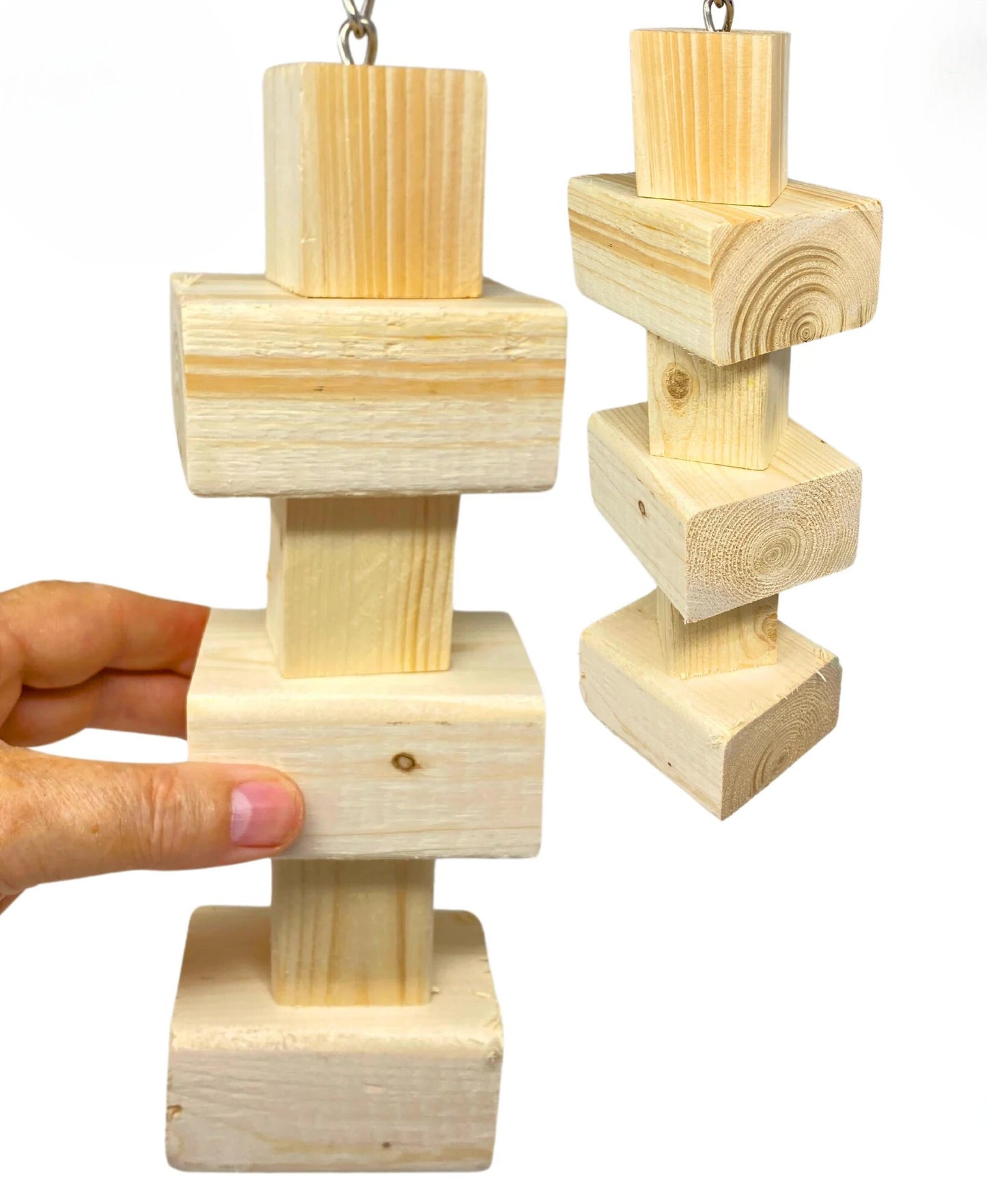 Natural Wood Tower Toy image 2