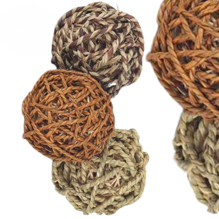 Multi Seagrass 3 1/2 Inch Balls (3pk) image 1