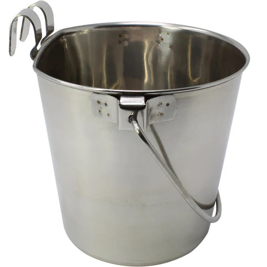 Stainless Steel Flat Sided Hook Bucket image 1