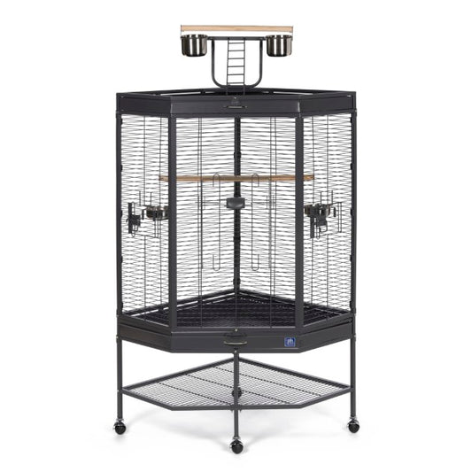 CORNER BIRD CAGE WITH PLAYTOP