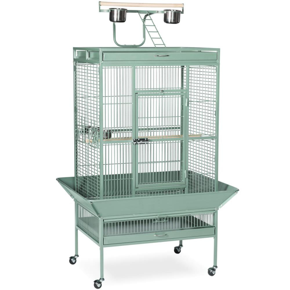 Large Playtop Bird Cage – Sage Green
