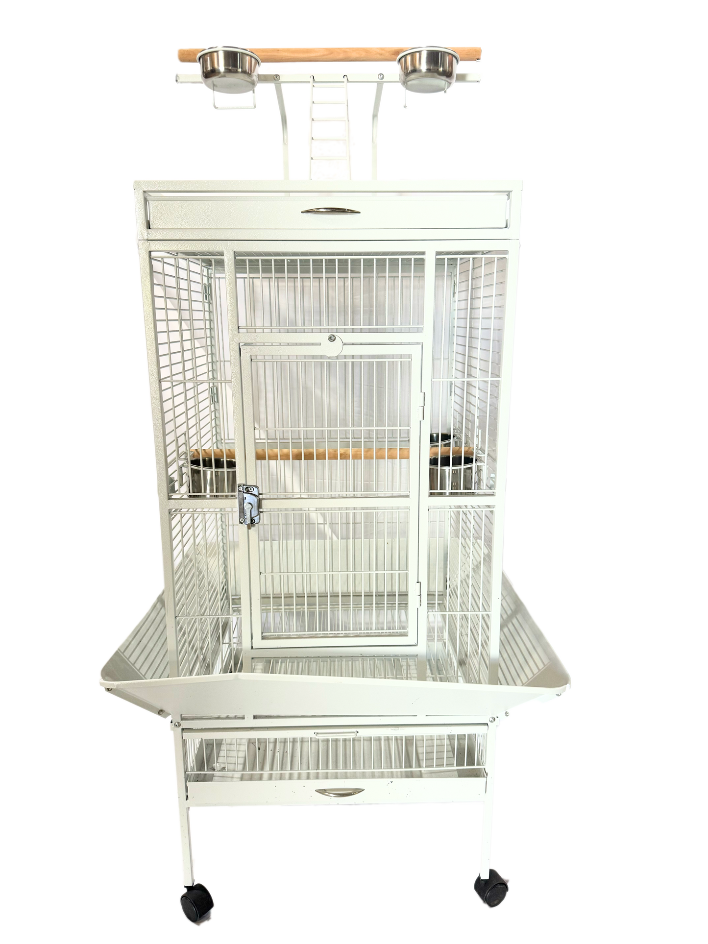 Large Parrot Play Top Cage White image 0