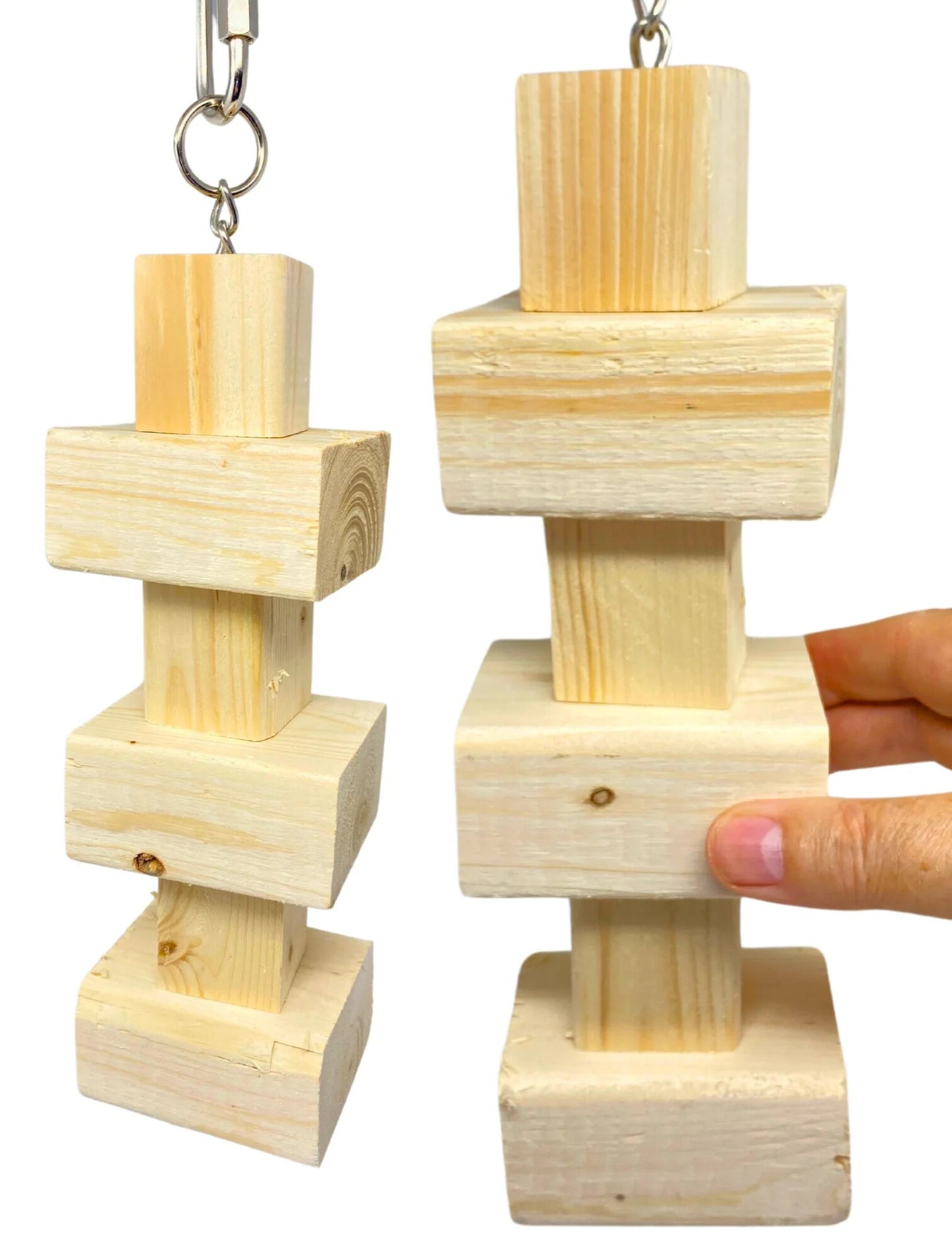 Natural Wood Tower Toy image 0