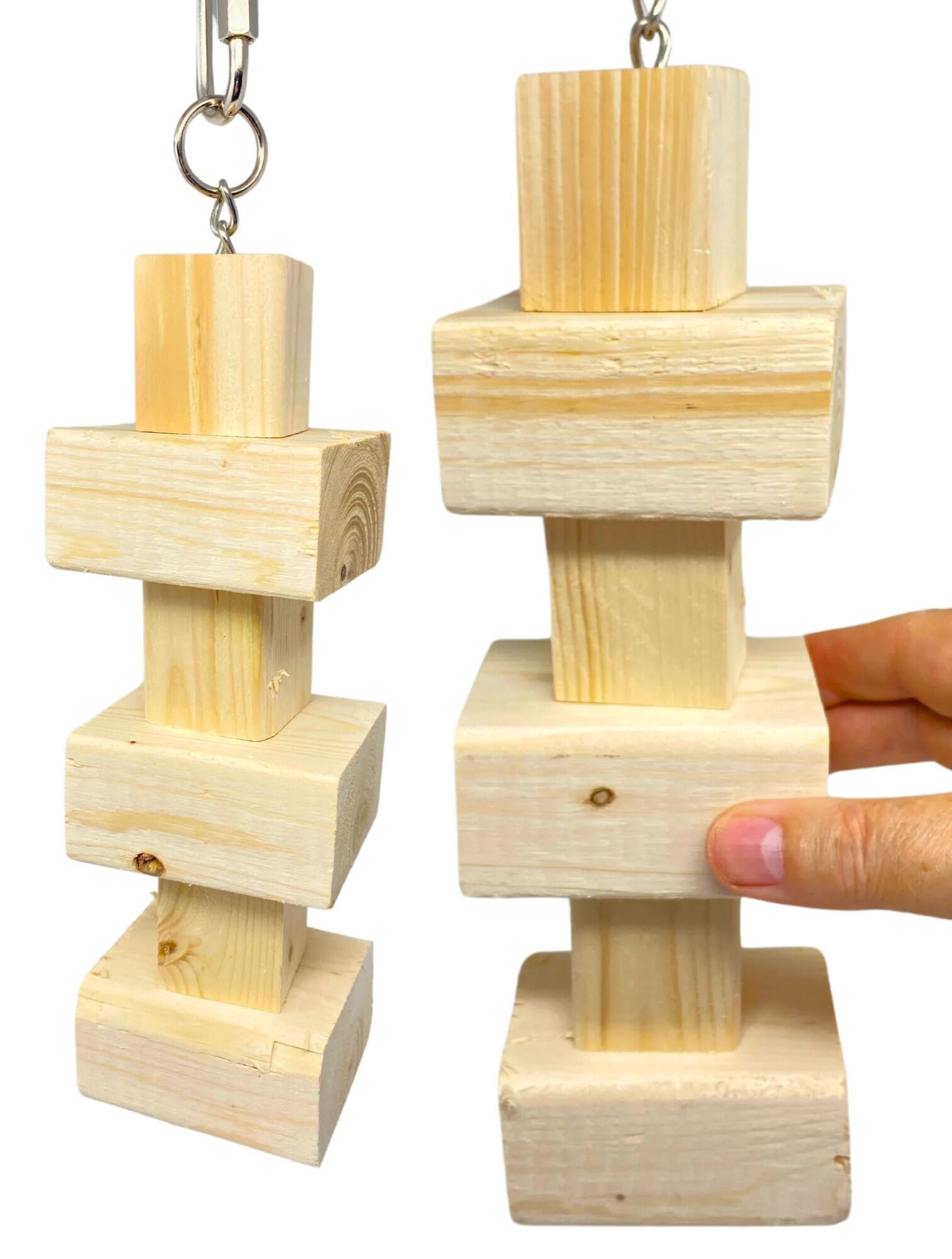 Natural Wood Tower Toy image 0