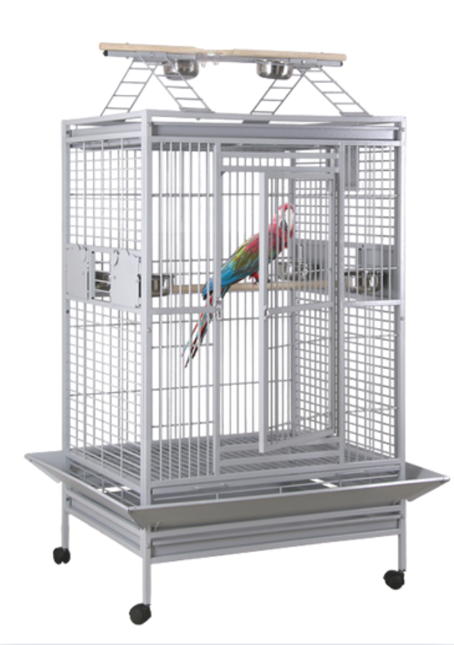 White Large Parrot Cage image 0